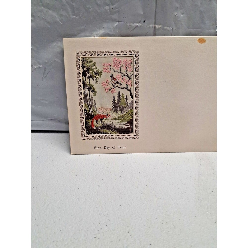 This item is a "Copecrest Woven Picture," featuring a line drawing of trees